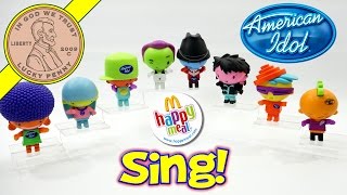 American Idol McDonald's Happy Meal Fast Food Complete Toy Set - 2008