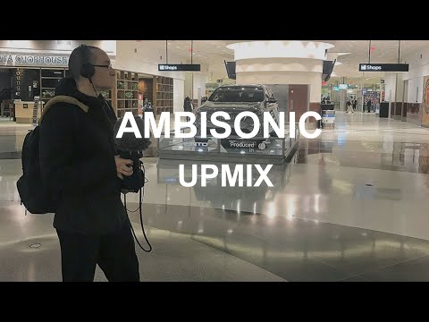 Airport Outside Ambience RØDE NTSF1 - Ambisonic Upmix – Binaural Audio