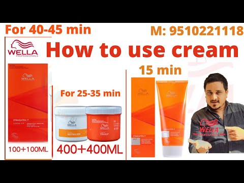 permanent hair straightening / Silk treat/ Wella product/ Theory in hindi