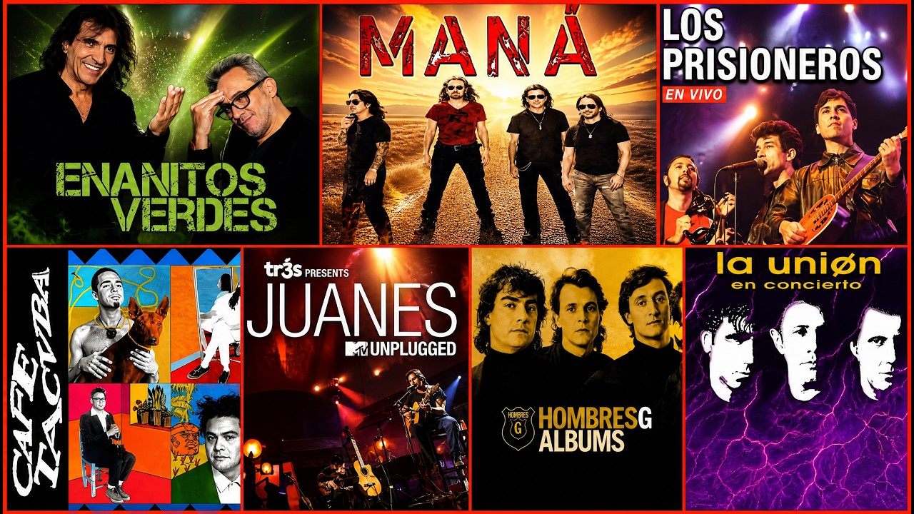 Clásicos del Rock en Español - Maná, Hombres G, Los Enanitos Verdes, Vilma Palma, Soda Estéreo y más