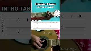 Heaven Knows - Rick Price (Intro Guitar Tutorial) "Intro Tab" #guitartutorial #everyone #guitar #1m