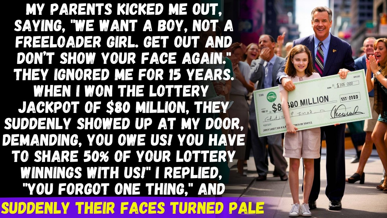 My parents kicked me out, saying, "Get out, freeloader, and never come back." But 15 years later...