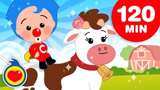 Download lagu A Vaquinha Laura 🐮 e   canções da fazenda para crianças (120 min) | Um Herói do Coração ❤️ mp3