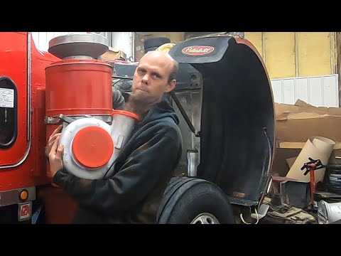 Peterbilt 359 Rebuild ep52 - turbo upgrade for old red 1983 Peterbilt 359