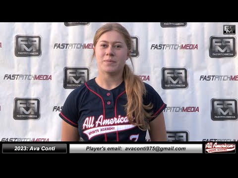 2023 Ava Conti Committed San Jose State Pitcher and First Base Softball Skills Video - AASA Pikas