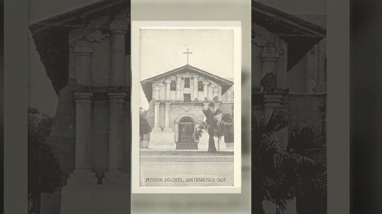 Mission Dolores, San Francisco, Photo Print Card, Early 20th Century Video