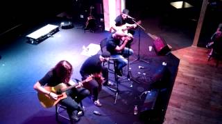 Bridge to Grace jamming accoustic with "Staring in the Dark" at Route 20 Outhouse on 08/21/15