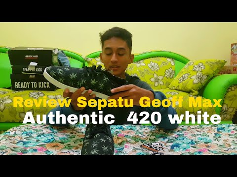 REVIEW SEPATU GEOFF MAX AUTENTHIC 420 WHITE