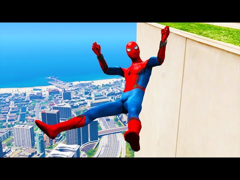 GTA 5: Falling off Highest Buildings #16 - GTA 5 Funny Moments & Fails, Gameplay