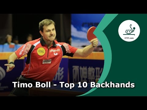 Top 10 - Timo Boll Backhands