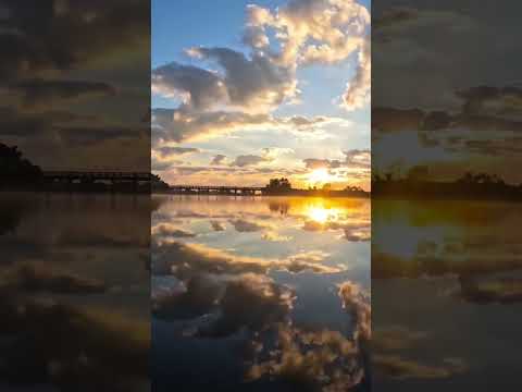 Relaxing Reflection Timelapse - Lake Clouds Sunrise