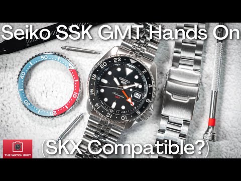 Seiko 5 SSK GMT Review: PRAYERS HAVE BEEN ANSWERED: Also Is It Compatible With SKX Parts?