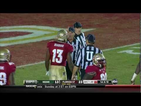 Nigel Bradham Hit on Miami WR [HD]