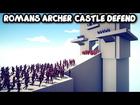 ROMANS ARCHER CASTLE DEFEND Vs EVERY UNITS - TABS - Totally Accurate Battle Simulator