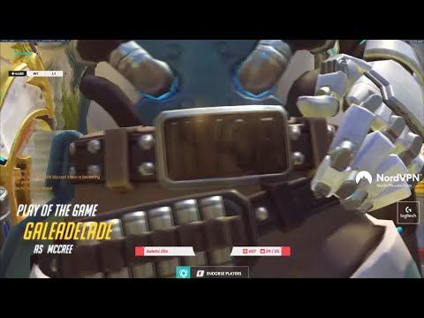 POTG! GALE INSANE MCCREE GAMEPLAY OVERWATCH SEASON 25 TOP 500