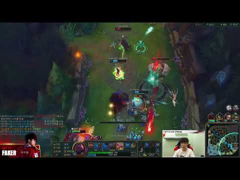 SKT T1 FAKER MID // SION VS SWAIN // KOREAN RANK // FAKER STREAM PATCH 8.9