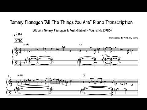 Tommy Flanagan "All The Things You Are" Piano Transcription
