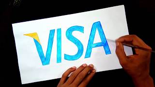 Download lagu How to draw the Visa logo with watercolor mp3