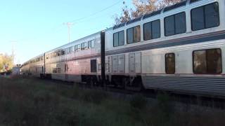 preview picture of video 'Amtrak Empire Builder 7 Westbound at Wauwatosa, WI - 10/22/10'