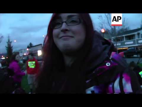 Residents of Arlington, Washington held a vigil for the victims of last weekend's massive mudslide.
