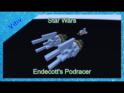 Star Wars Ebe E Endecott's Podracer in Minecraft - Tutorial