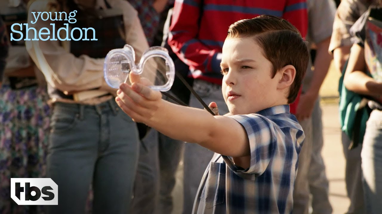 Sheldon Fights Jason Davies With His Slingshot (Clip) | Young Sheldon | TBS
