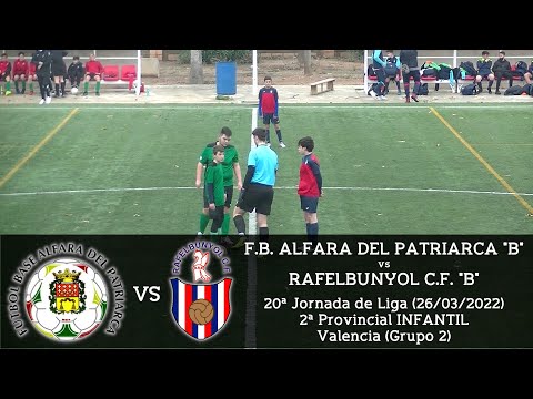 Jornada 20 - Liga INFANTIL 21/22 - F.B. Alfara Del Patriarca "B" - Rafelbunyol C.F. "B" - 26/03/2022