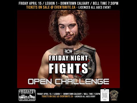 *TITLE MATCH* Steven Crowe vs Marz The Specialist (c) - RCW Canadian Title - April 15 2022