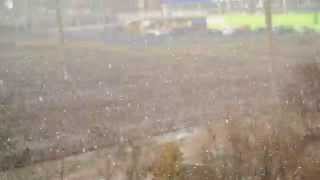 preview picture of video 'Снег в Полтаве вид на Епицентр'