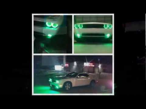 2013 Dodge Challenger w/ Green Oracle Lights Halo Kit