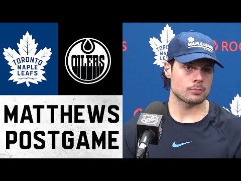 Auston Matthews Post Game ' Toronto Maple Leafs @ Edmonton Oilers - December 14, 2021
