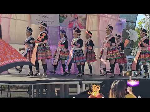 Merced Niam Tsev Line Dance | Outside Stage | Stockton Hmong New Year 2025-2026