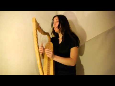 Elisabeth Pawelke on the harp
