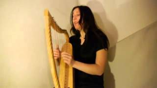 Elisabeth Pawelke on the harp