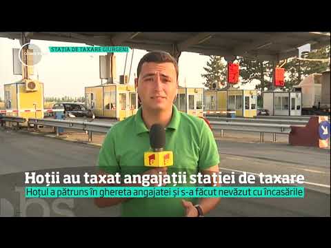 Au rămas fără încasările pentru taxa de pod. Hoţul a avut nevoie de doar câteva secunde