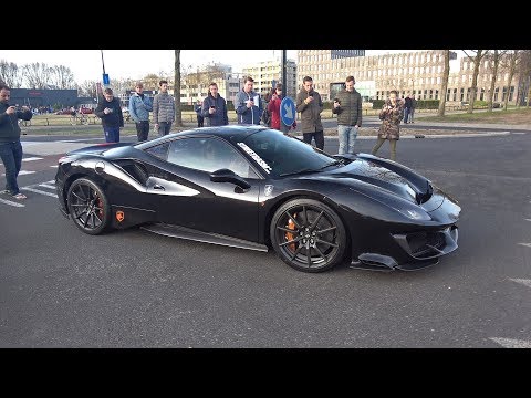 Full Carbon Black Ferrari 488 Pista - Lovely Sounds!