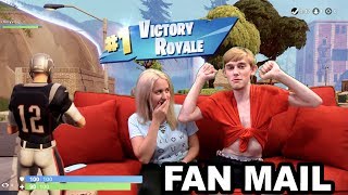 FORTNITE FAN MAIL!! (LOGAN GOT A WIN AS TOM BRADY)