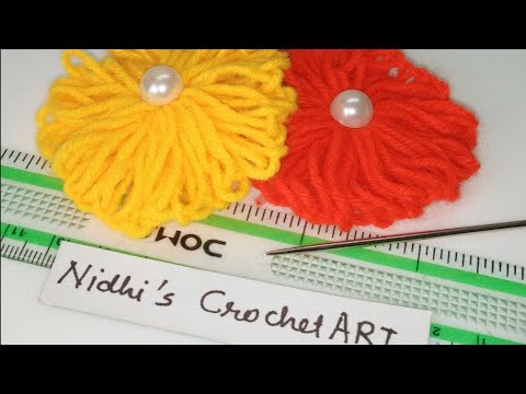 Woolen Flower Making Trick using Scale