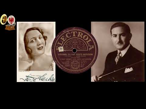 BENJAMIN, ICH HAB' NICHTS ANZUZIEHN - Marek Weber und Trude Lieske - 1928