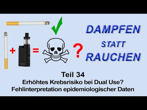 Dampfen statt Rauchen Teil 34 - Erhöht Dual Use das Krebsrisiko von Raucherinnen?