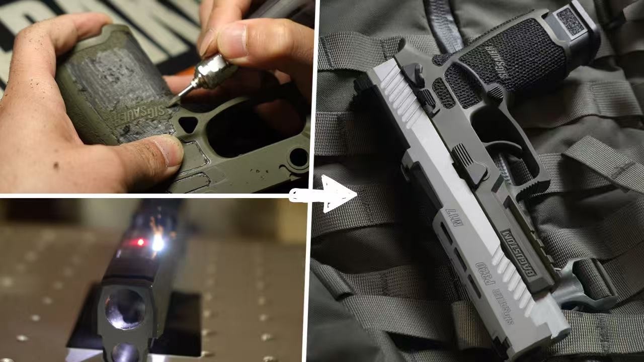 Laser Machining, Hand Stippling & Cerakote Finish | VFC P320 M17 Airsoft