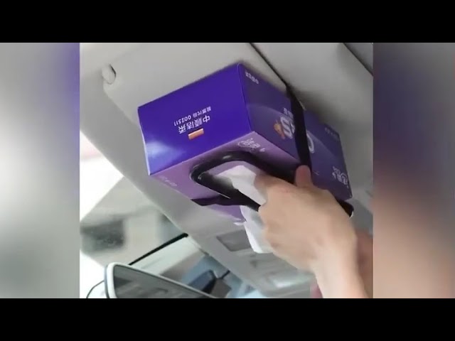 حامل مناديل للسيارة بلاستيك لتعليق علبة المناديل داخل السيارة