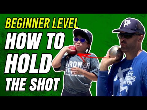 Beginner Tips for Holding the Shot Put  | What to teach first!