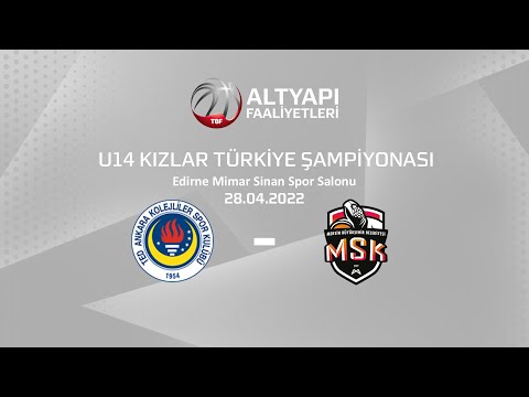TED Ankara Kolejliler - Mersin BŞB U14 Kızlar Türkiye Şampiyonası Yükselme Grubu