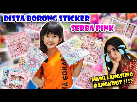 DISTA DADAKAN BORONG STICKER VIRAL!! MAMI BAWA UANG GAK? #viralvideos