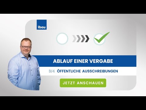 Ablauf eines Vergabeverfahrens // Öffentliche Ausschreibungen (3/4)