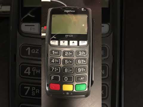 How to reset a ingenico ipp320 credit card  device . #ingenico #creditcard #money