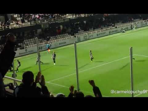 Gol de Jose Angel Jurado. Cartagena - Girona. Segunda ronda Copa del Rey