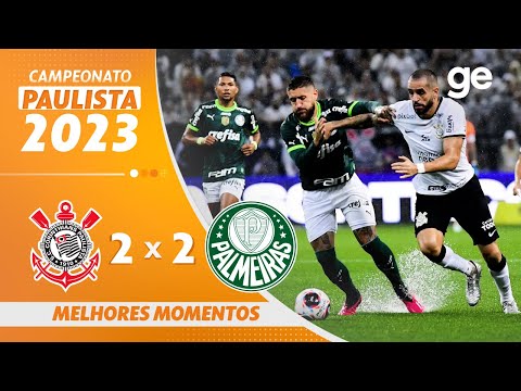 CORINTHIANS 2 X 2 PALMEIRAS | MELHORES MOMENTOS | 9ª RODADA DO PAULISTA 2023 | ge.globo