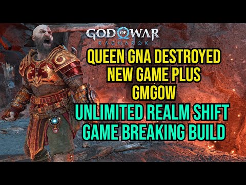 QUEEN GNA DESTROYED - GAME BREAKING BUILD - New Game Plus (No Damage) - God Of War Ragnarok